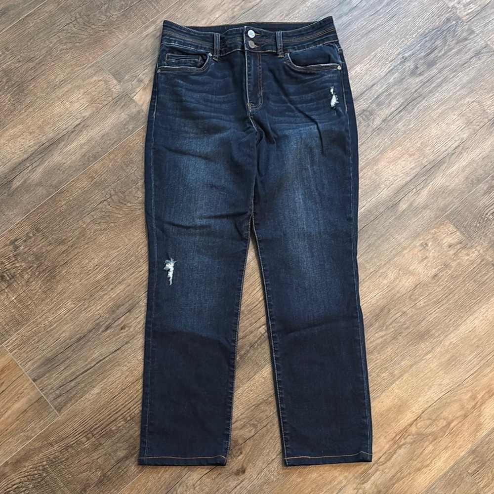 Kut from the Kloth Women's Size 8 High Rise Boyfriend Jeans Relaxed Distressed